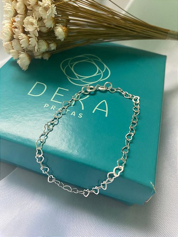 Pulseira Corações