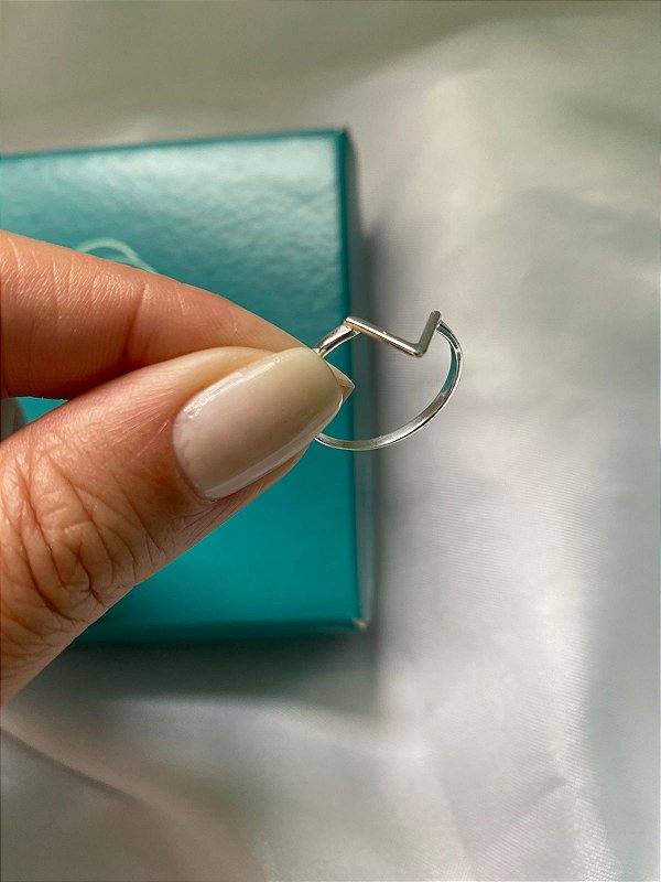 Anel V Geometrico liso