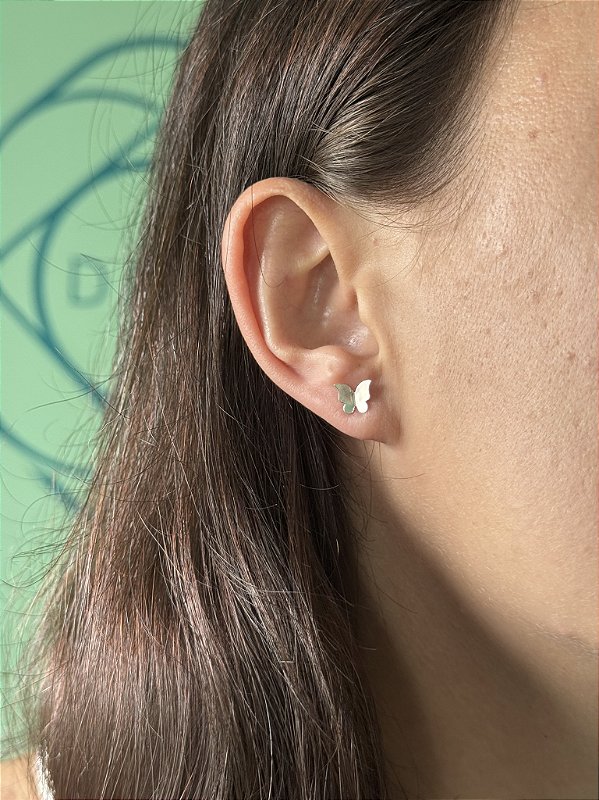 Brinco Borboleta Origami