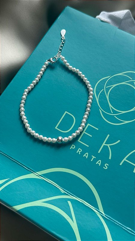 PULSEIRA ALINE - Pulseira Mini Perolas moderna