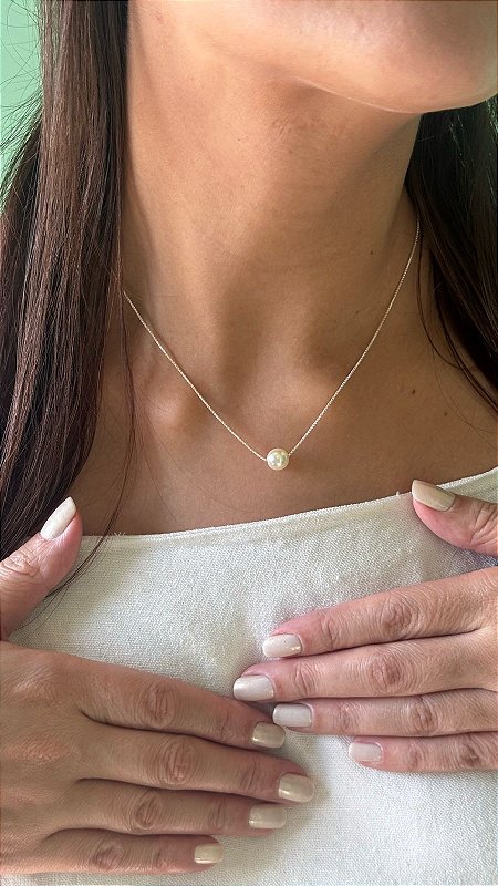 COLAR ALINE - Colar Pérola Moderna