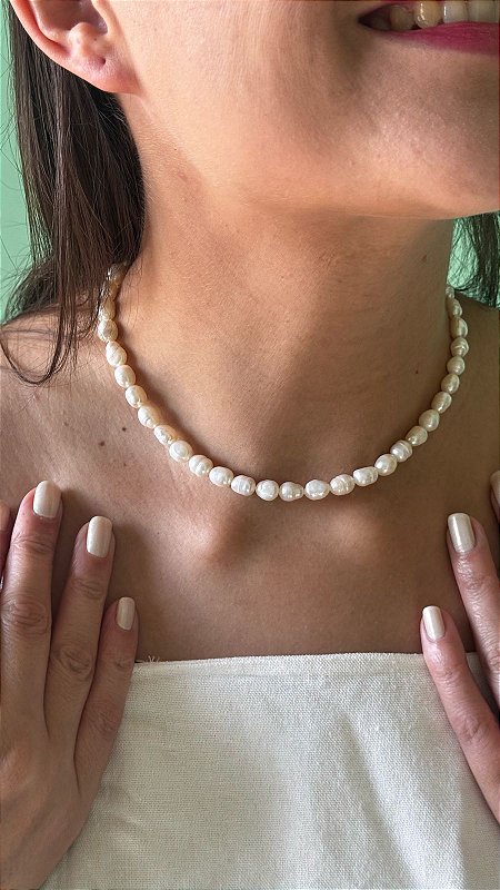 CHOKER MARI - Choker Pérola Barroca