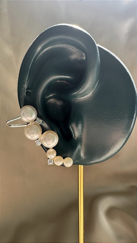 BRINCO OLGA - Brinco Earcuff Pérolas