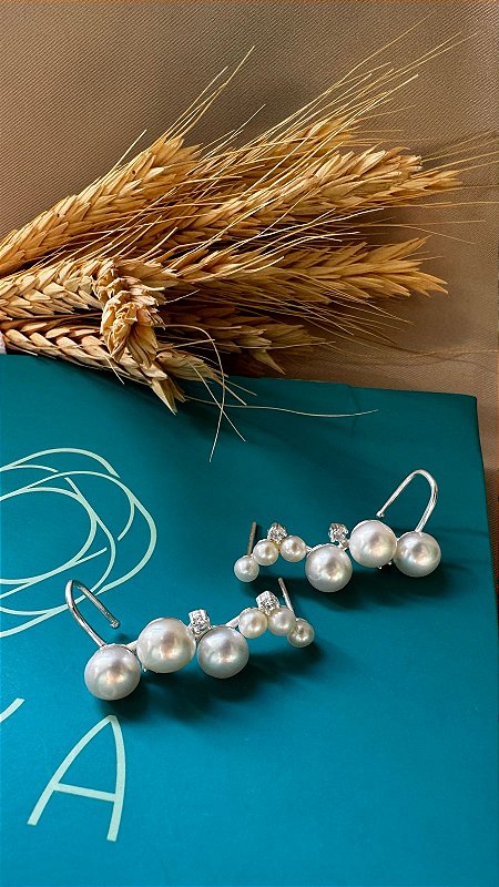 BRINCO OLGA - Brinco Earcuff Pérolas