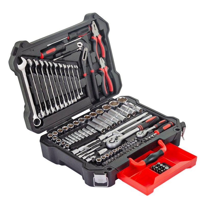 Jogo De Ferramentas Kajima JFP113P Profissional 113 Peças Com
