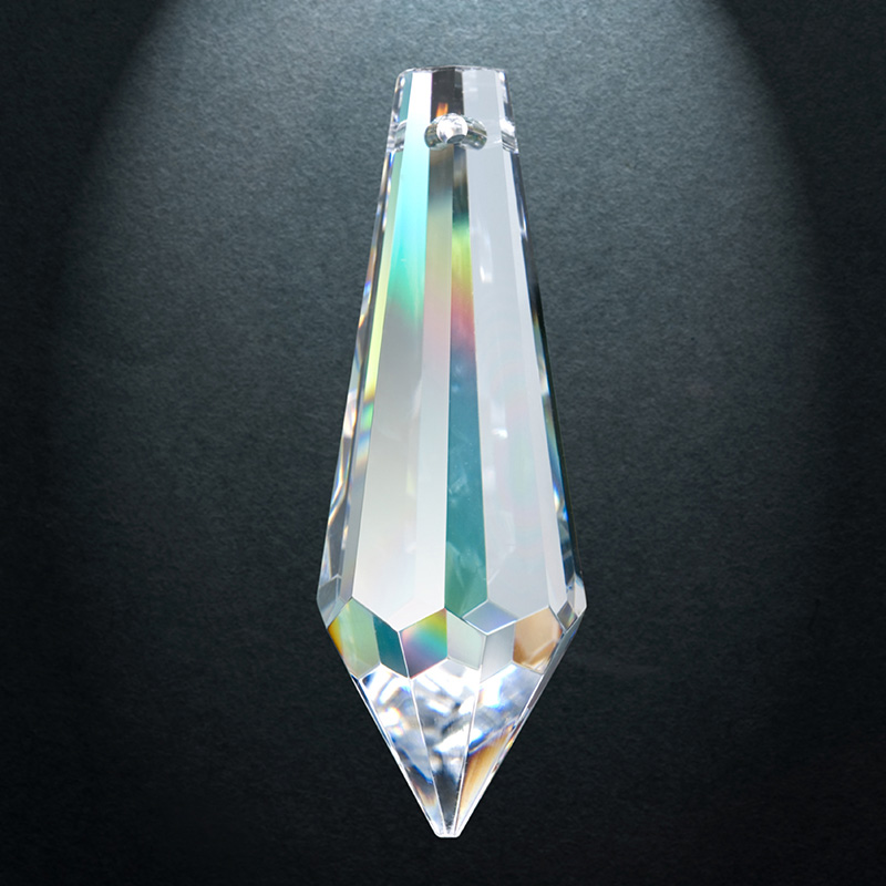 Lot De 8 Cristaux Salzbourg Amande 38mm Bleu Saphir K9 Pour Lustre - Ambros Kristall, Neufs