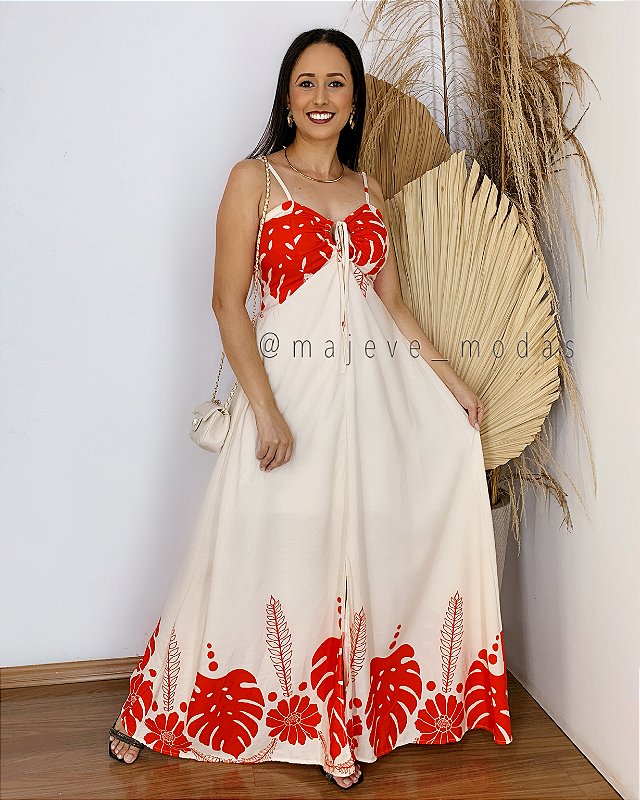 Vestido Elisa Laranja