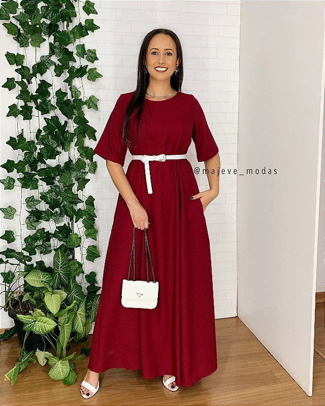 Vestido Micheli Marsala