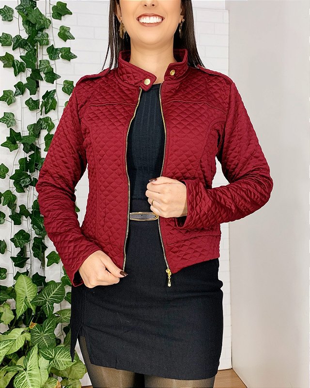 Jaquetinha Alice Marsala