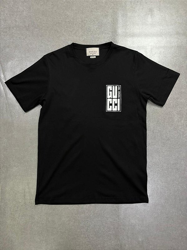 Camisa Gucci Cotton Jersey Preta - DA FANATICOS - Os melhores