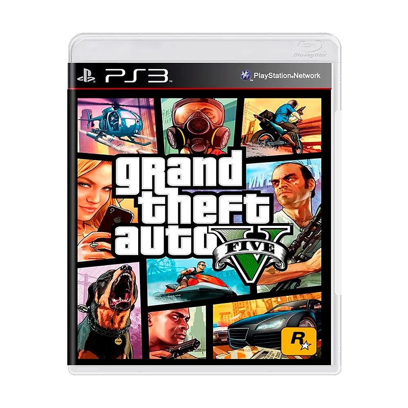 Jogo Grand Theft Auto V - GTA 5 - para Playstation 3 - Seminovo - Taverna  GameShop