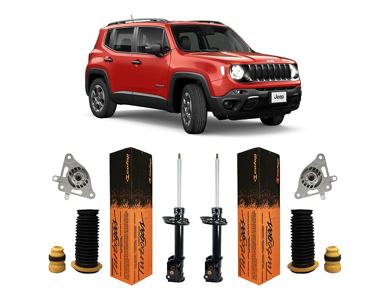 Par Amortecedor Kit Traseiro Renegade 4X4 2015 2016 2017 Auto Importados Especializados Em