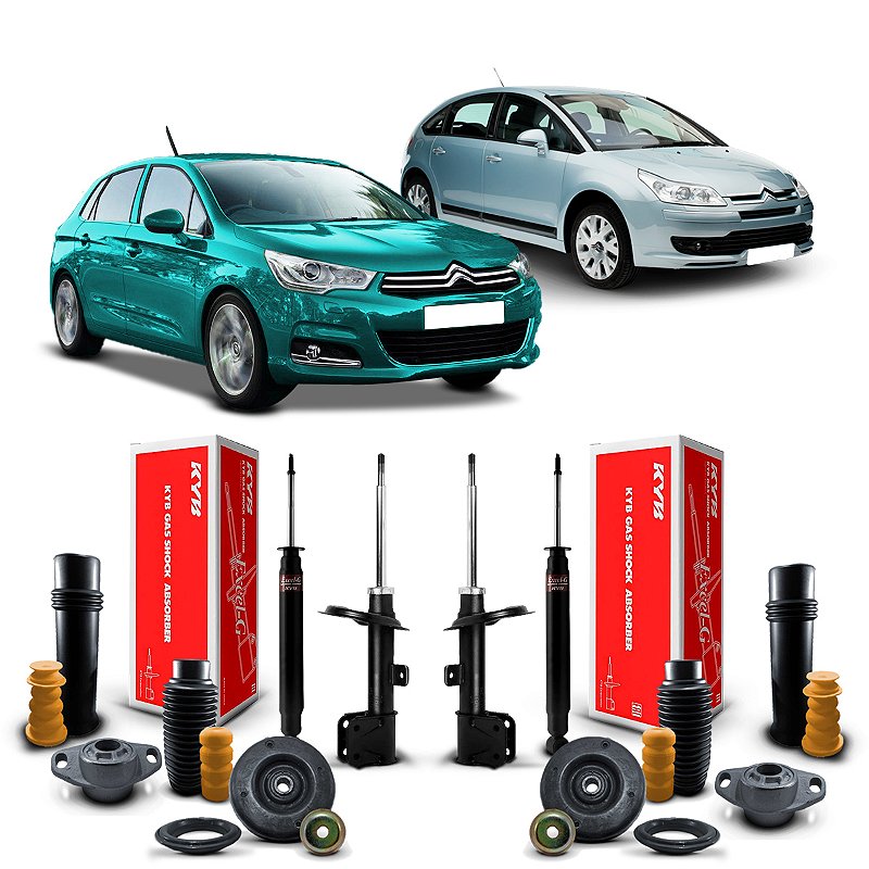 Par Kit Amortecedor Kayaba Coxim Guarda Pó Dianteiro Traseiro Citroen ...