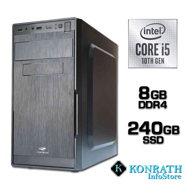 COMPUTADOR CORE I5-10400, H510M, 8GB RAM, SSD 240GB, FONTE 500W - FoxMax  Informática