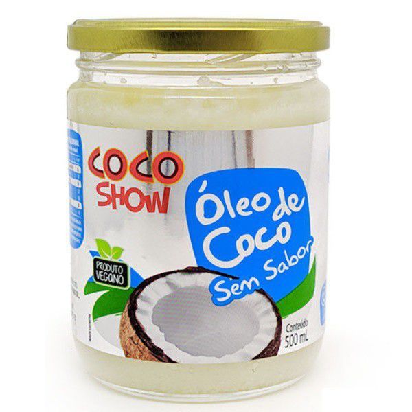 Óleo de Coco sem sabor Coco Show 500ml - Copra - Fast Flash