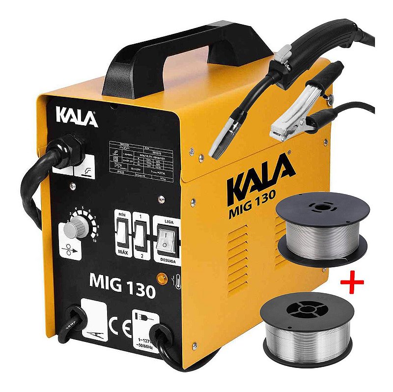 Máquina de Solda Mig Sem Gás Kala 130a 110v Mk1 - Ferramentas MEP