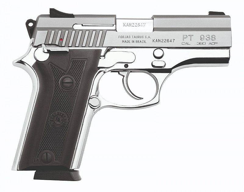 PISTOLA TAURUS PT938 .380ACP INOX FOSCO - SHOP DAS ARMAS