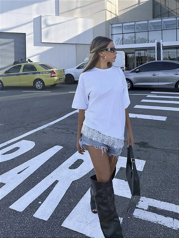 Camiseta renda