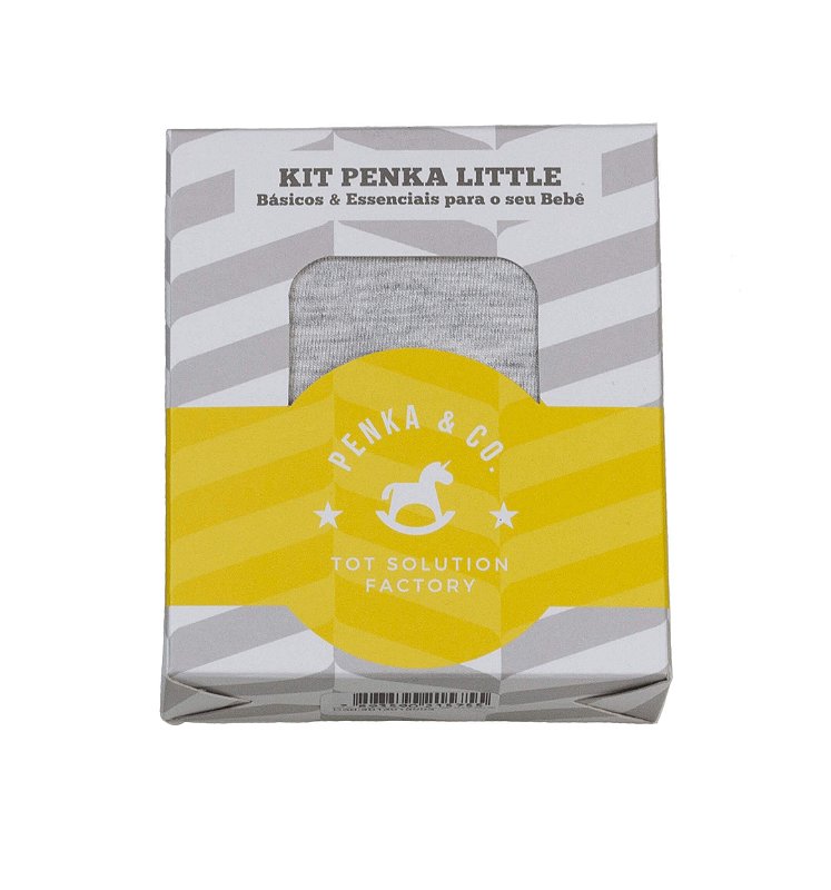 Kit Essencial Penka Little Encantado – Gorro, Luva e Babador Bandana (Azul Bebê)