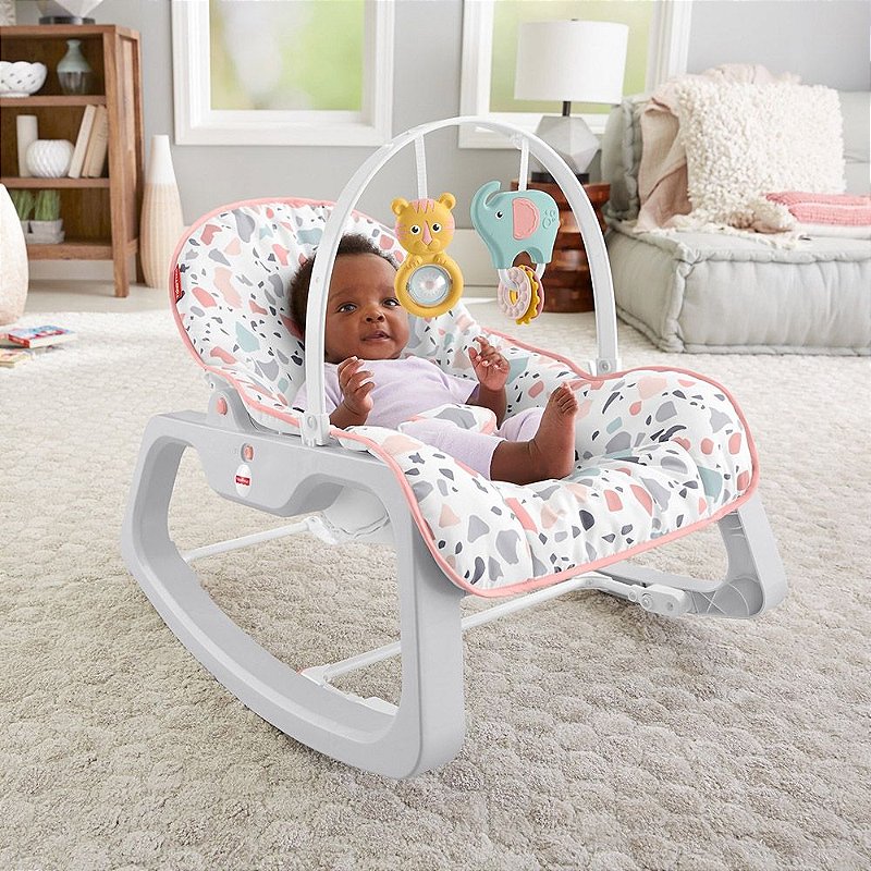 Cadeirinha de Descanso Relaxante Rosa - Fisher Price