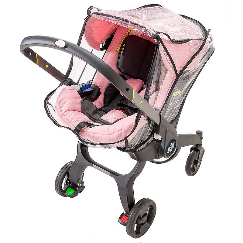 Carrinho de Bebê e Cadeira para Carro 3 em 1 Rosa - Embee