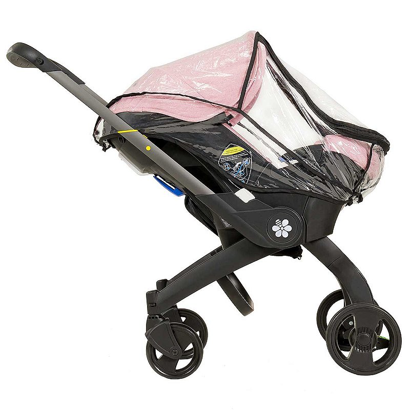 Carrinho de Bebê e Cadeira para Carro 3 em 1 Rosa - Embee