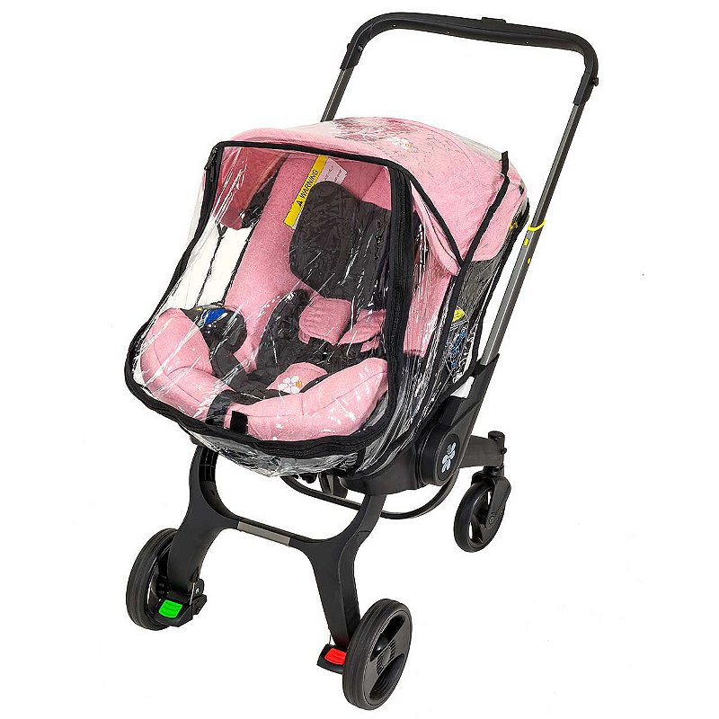 Carrinho de Bebê e Cadeira para Carro 3 em 1 Rosa - Embee