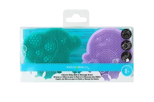 Escova de Massagem e Banho em Silicone para Bebê - Marcus & Marcus