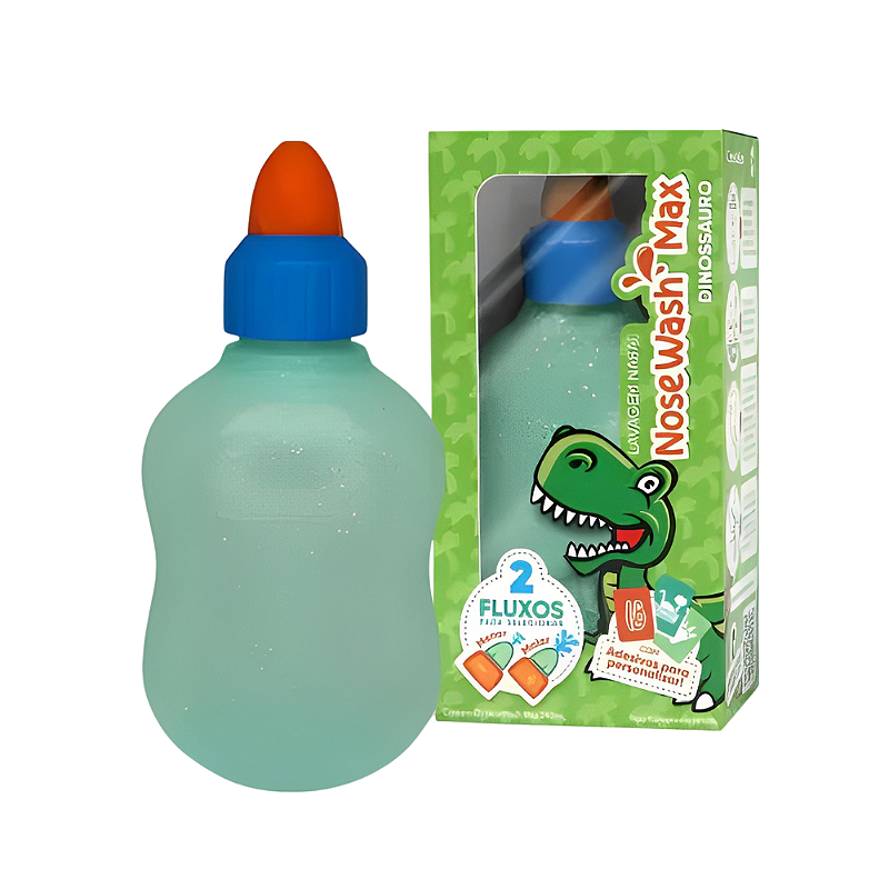 Garrafinha de Lavagem Nasal Infantil Dinossauro - Nosewash