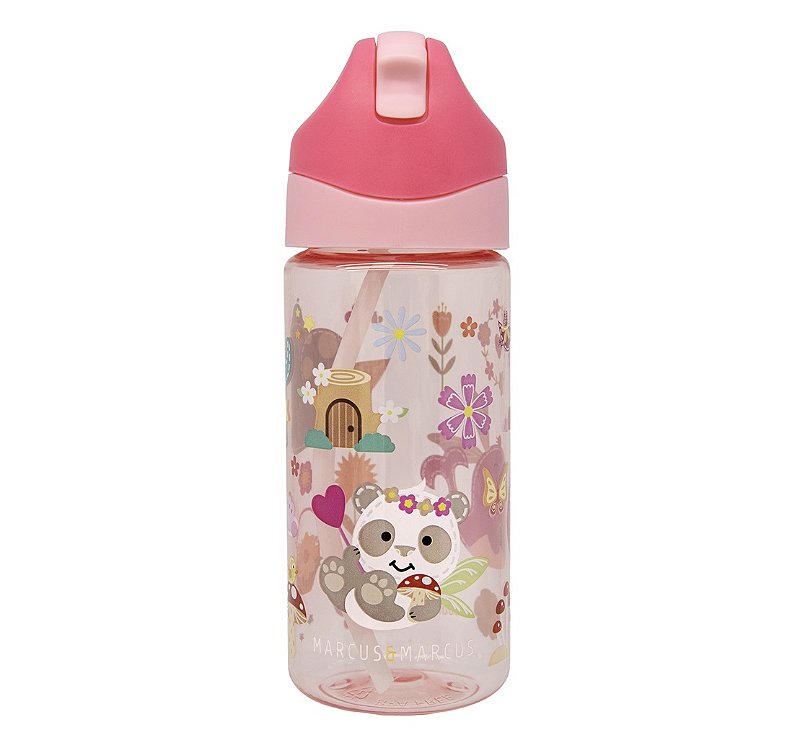 Garrafa Infantil em Tritan Antigermes 400ml Fadas Rosa - Marcus & Marcus