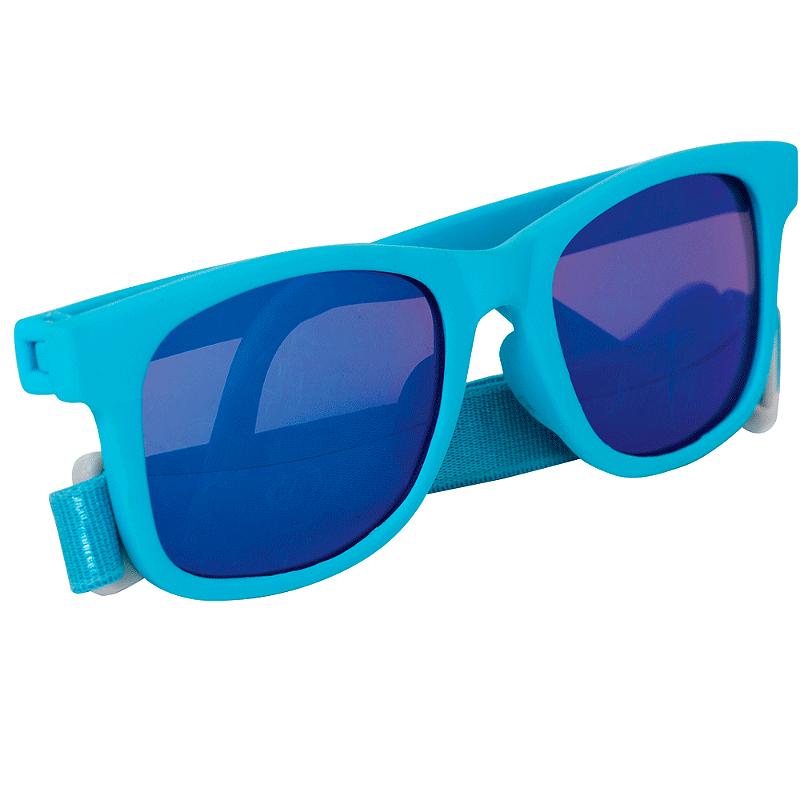 Óculos de Sol Flexível com Alça 3-36 Meses Azul - Buba
