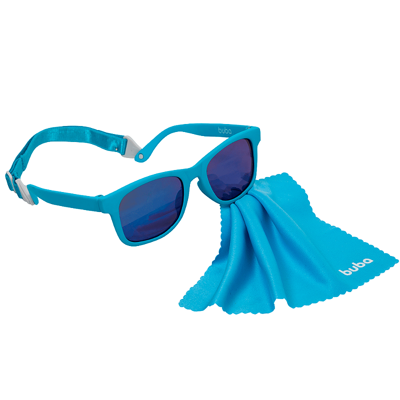 Óculos de Sol Flexível com Alça 3-36 Meses Azul - Buba
