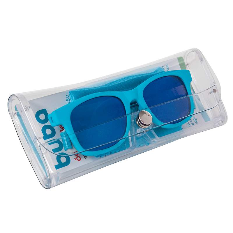 Óculos de Sol Flexível com Alça 3-36 Meses Azul - Buba