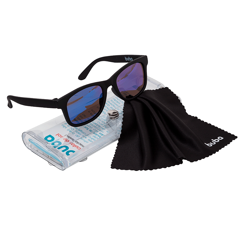 Óculos de Sol Baby com Armação Flexível e Proteção Solar Preto - Buba