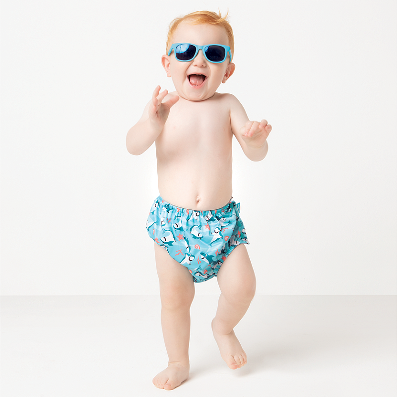 Óculos de Sol Baby com Armação Flexível e Proteção Solar Preto - Buba
