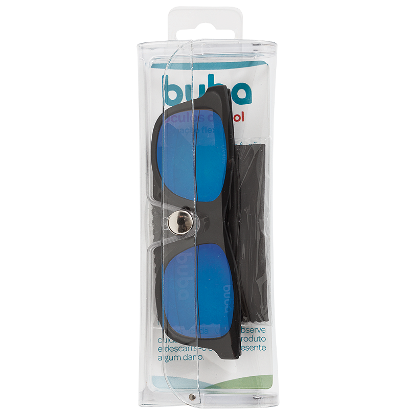 Óculos de Sol Baby com Armação Flexível e Proteção Solar Preto - Buba