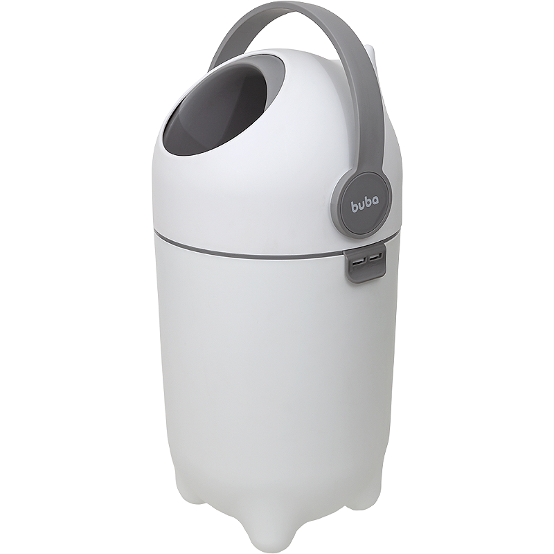 Lixeira Antiodor para Fraldas de Bebê 10L Branca - Buba