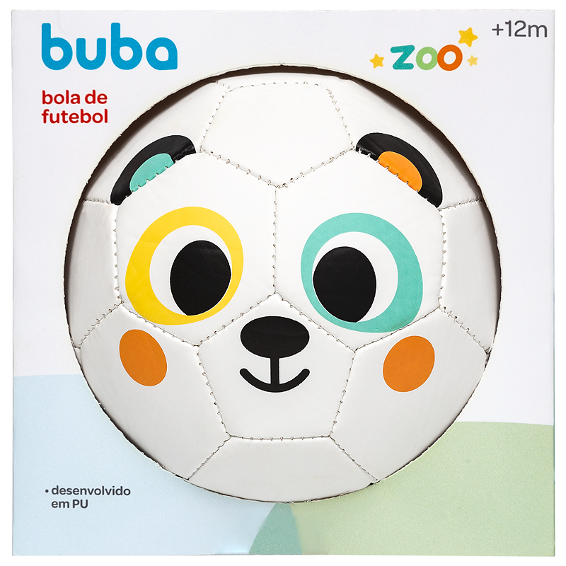 Bola de Futebol para Bebê Bubazoo Panda - Buba