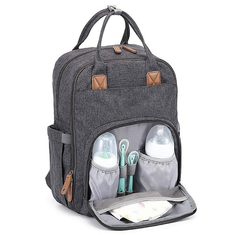 Bolsa Mochila Maternidade Alice Rosa - Laço Bebê