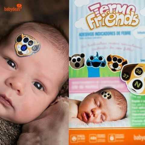 TERMOFRIENDS - Termômetro Adesivo que Monitora a Temperatura (04 unidades) - Babydeas