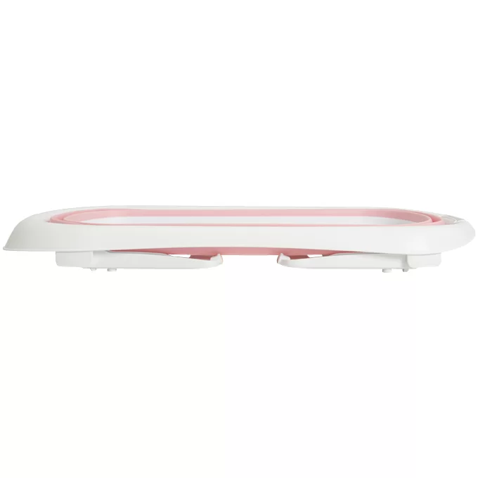 Banheira Dobrável Flex + Suporte de Elevação Rosa - Kiddo
