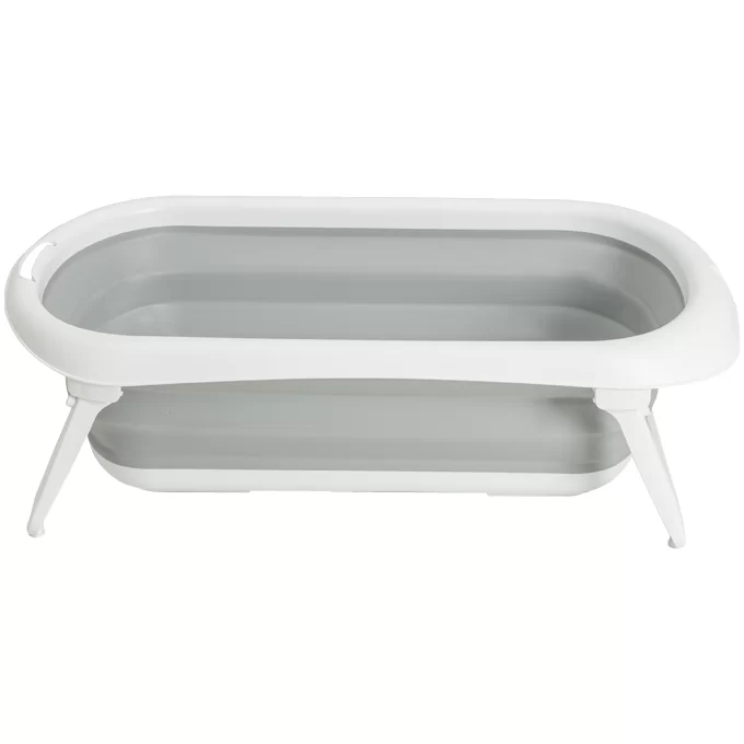 Banheira Dobrável Flex + Suporte de Elevação Cinza - Kiddo