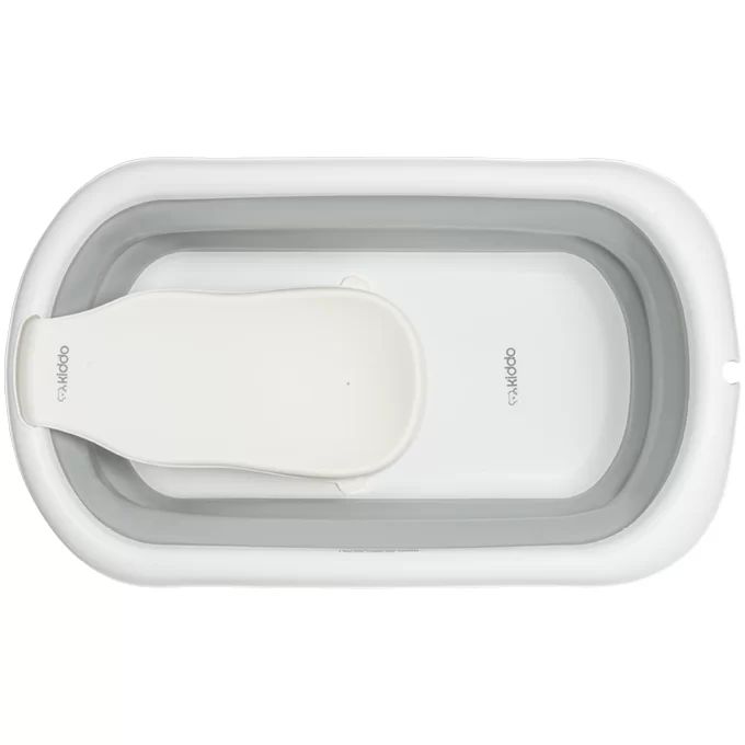 Banheira Dobrável Flex + Suporte de Elevação Cinza - Kiddo