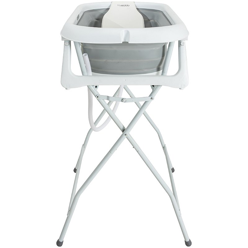 Banheira Dobrável Flex + Suporte de Elevação Cinza - Kiddo