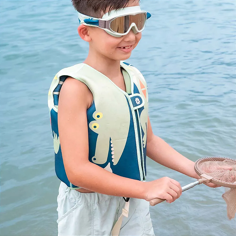 Colete Flutuador Infantil Répteis da Selva GG (30-40 Kg) - Marckids