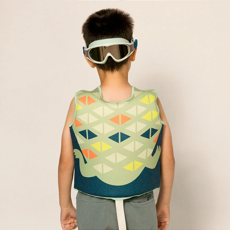 Colete Flutuador Infantil Répteis da Selva GG (30-40 Kg) - Marckids