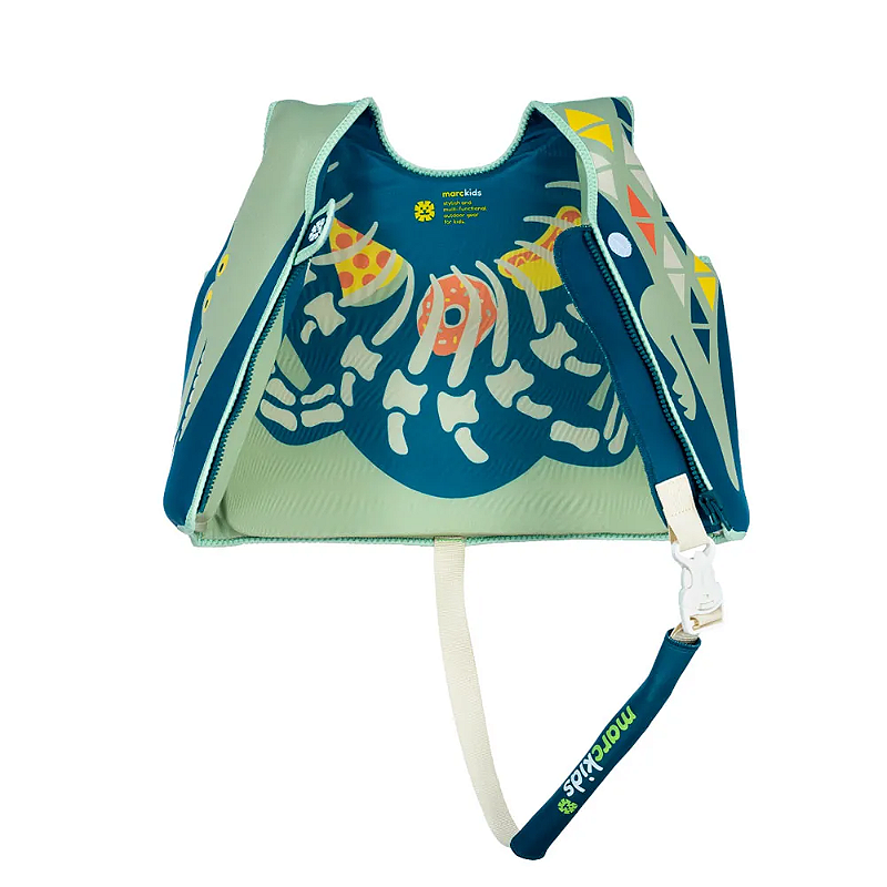 Colete Flutuador Infantil Répteis da Selva GG (30-40 Kg) - Marckids