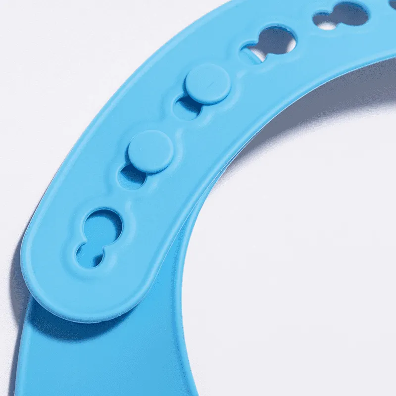 Babador de Silicone com Pega Migalhas Leo Azul - Petit Piá