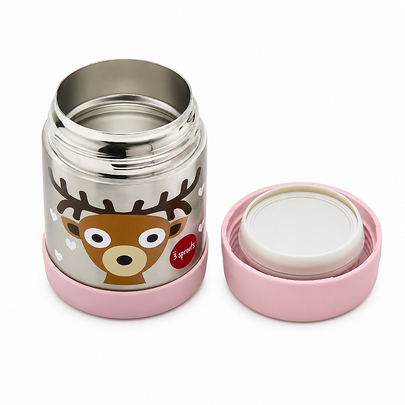 BABY OPEN BOX - Pote Térmico Inox Alce - 3 Sprouts