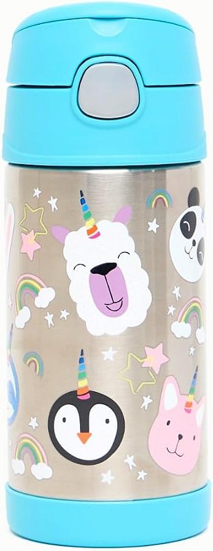 Garrafa Térmica Infantil Thermos Funtainer 355ml - Unicórnio (Aço Inox)